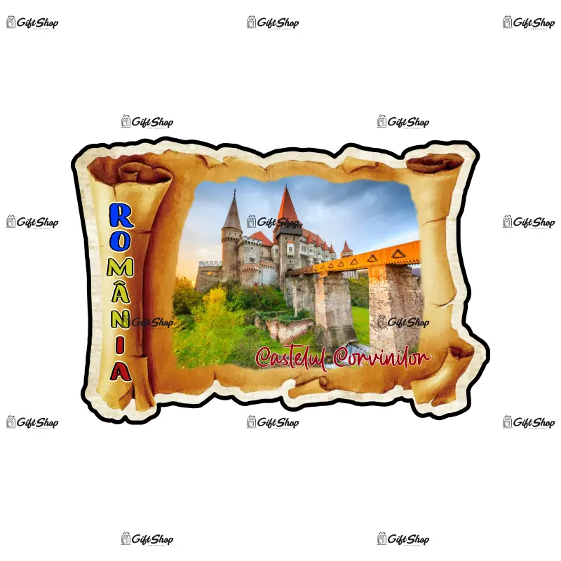 Mgs145-magnet frigider-rom.-castelulcorvinilor